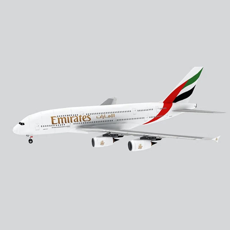 호주 UAE 싱가포르 에어버스 A380 종이 모델, 에어버스 A380 승객 항공기..