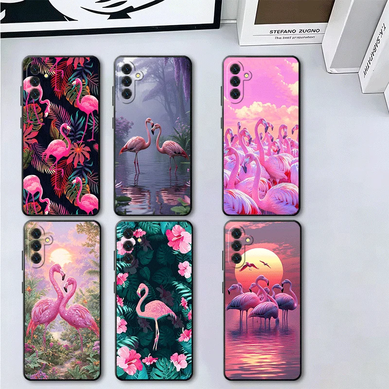 Dreamy Flamingo Soft Phone Case - Pink Red