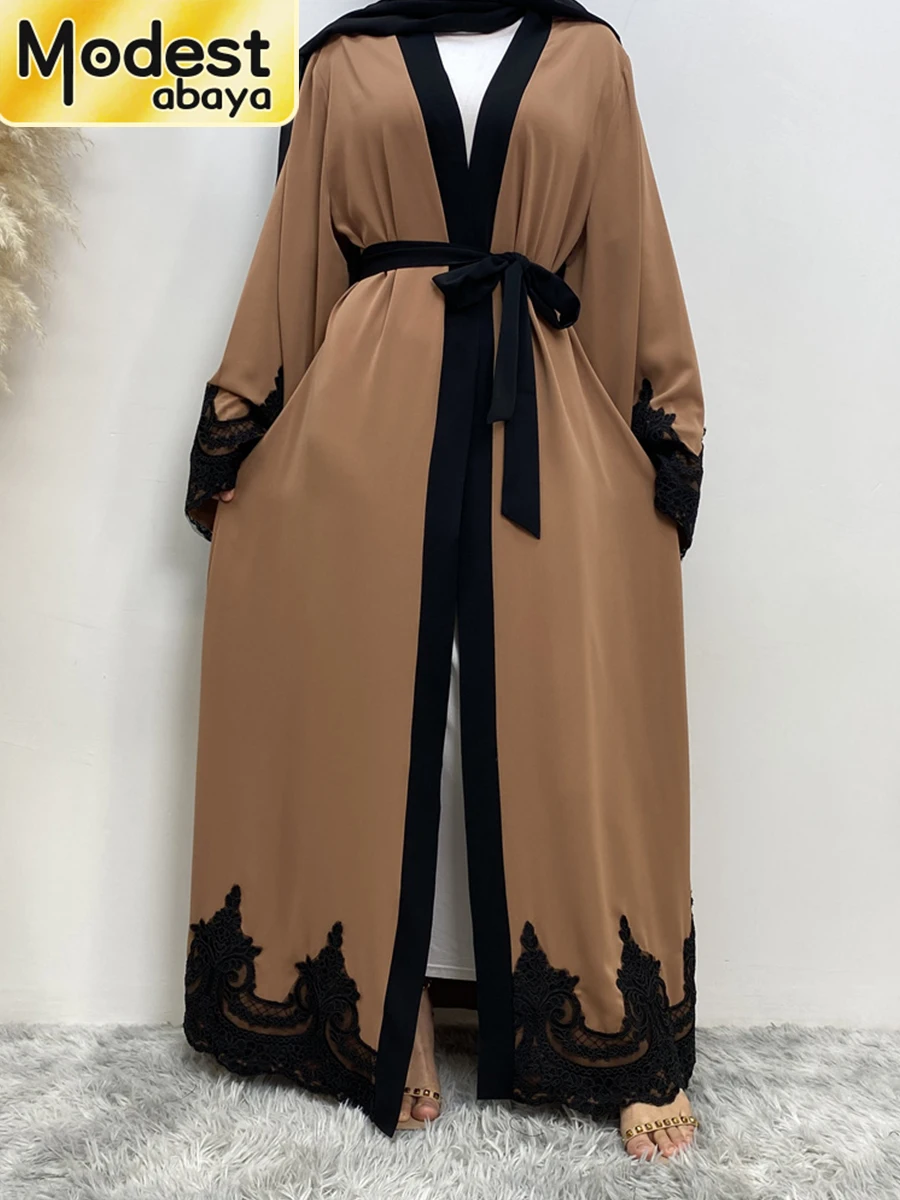 عبايات متواضعة للنساء كيمونو تركيا قفطان ملابس إسل...