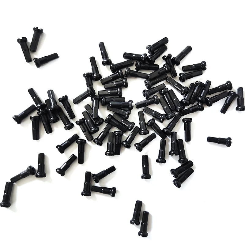 Strong Black Brass Nipples Gauge14 12mm 14mm 16mm Spoke Accessories Bronze Quality Road MTB Bike 14G 2.0mm Spokes Bicycle Parts