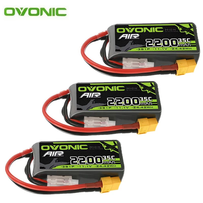 オボニックリポバッテリー3s/11.1v, 2200mah, 35c,rcヘリコプター