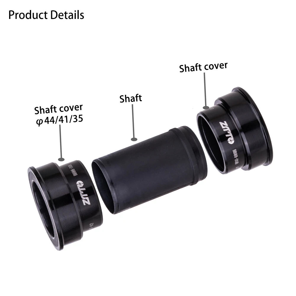 Bicycle Bottom Bracket ZTTO Bike BB86 DUB Waterproof Press Fit BB92 86 Frame 29mm Crankset For MTB Road Bicycle