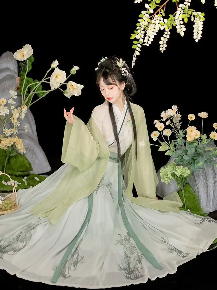 Hanfu 드레스 여성 고대 중국 노래 왕조 Hanfu 세트, 여성 코스프레 의상 파티 여름 Hanfu 드레스 여성용 3 피스/세트 Best5 Hanfu 드레스 여성 고대 중국 노래 왕조 Hanfu 세트, 여성 코스프레 의상 파티 여름 Hanfu 드레스 여성용 3 피스/세트 Best5
