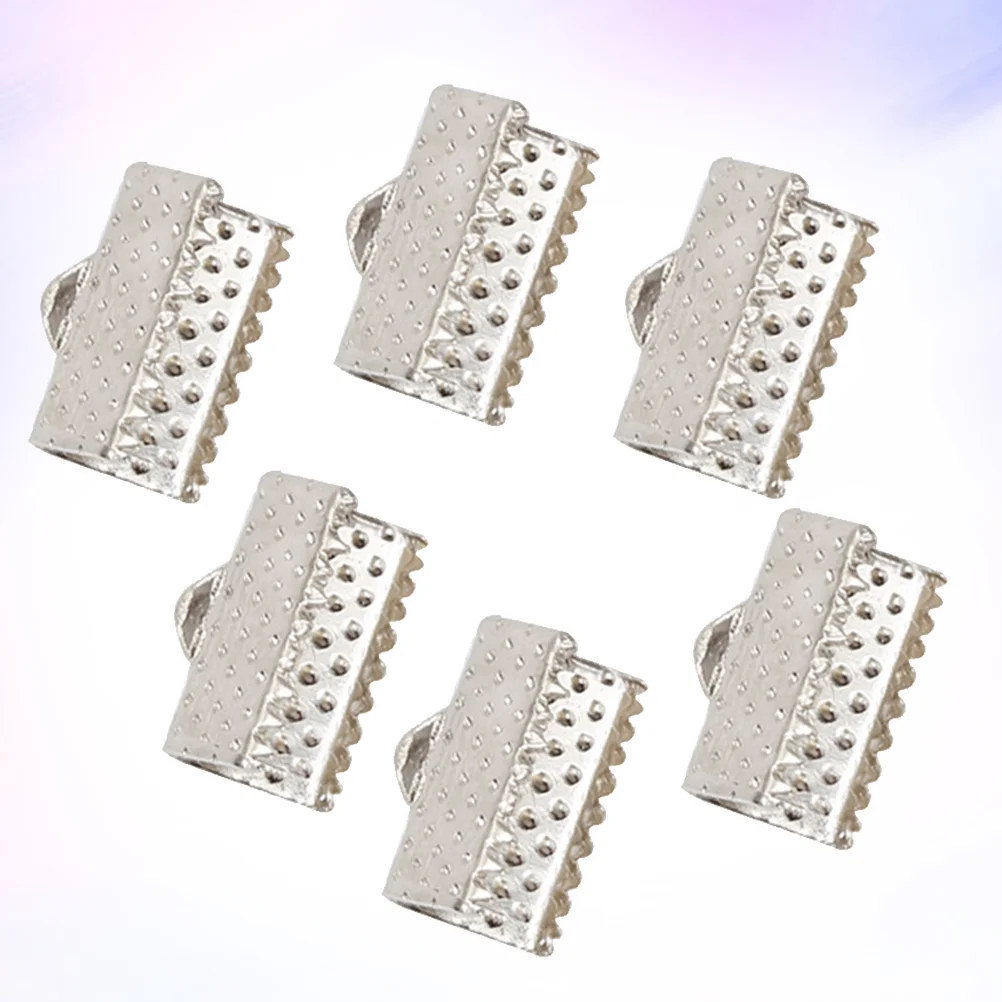 

100 шт., 25 см, Φ концы, металлические застежки, текстурированные обжимные концевые зажимы, концы шнура, пряжки, зажимы на молнии, ювелирные изделия своими руками