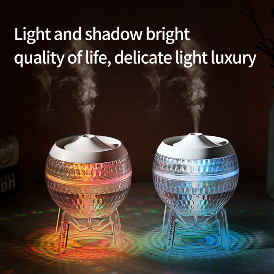

2024 Aroma Essential Oil Diffuser Mist Sprayer Air Humidifier Diffuser Essential Oils with RGB Colorful Light for Office Home