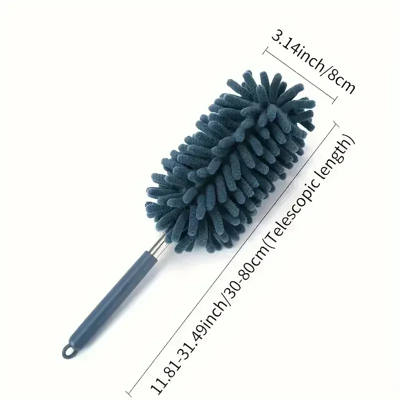 Microfiber Chenille Home Stainless Steel Dust Brush