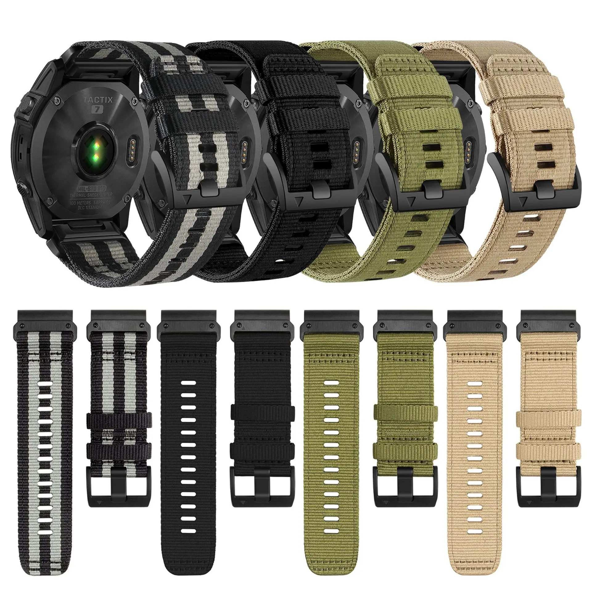 

22 26MM Quick Fit Strap for Garmin Fenix Tactix 7 7X 6 6X Watchband for Forerunner 965 955 Bracelet