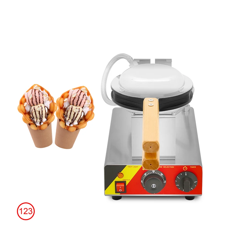 

Commercial Rotary Waffle Maker/Single Head Egg Waffle Machine