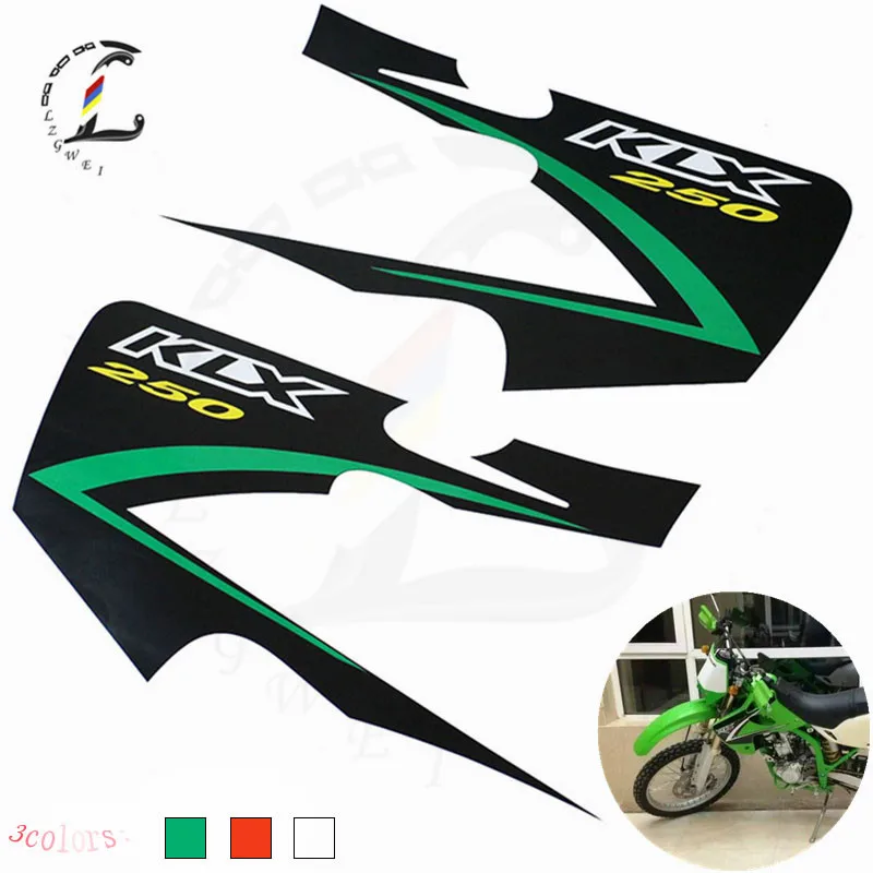 Motorcycle Dirt Bike Fuel Tank Stickers Refit For Kawasaki KLX250 KLX