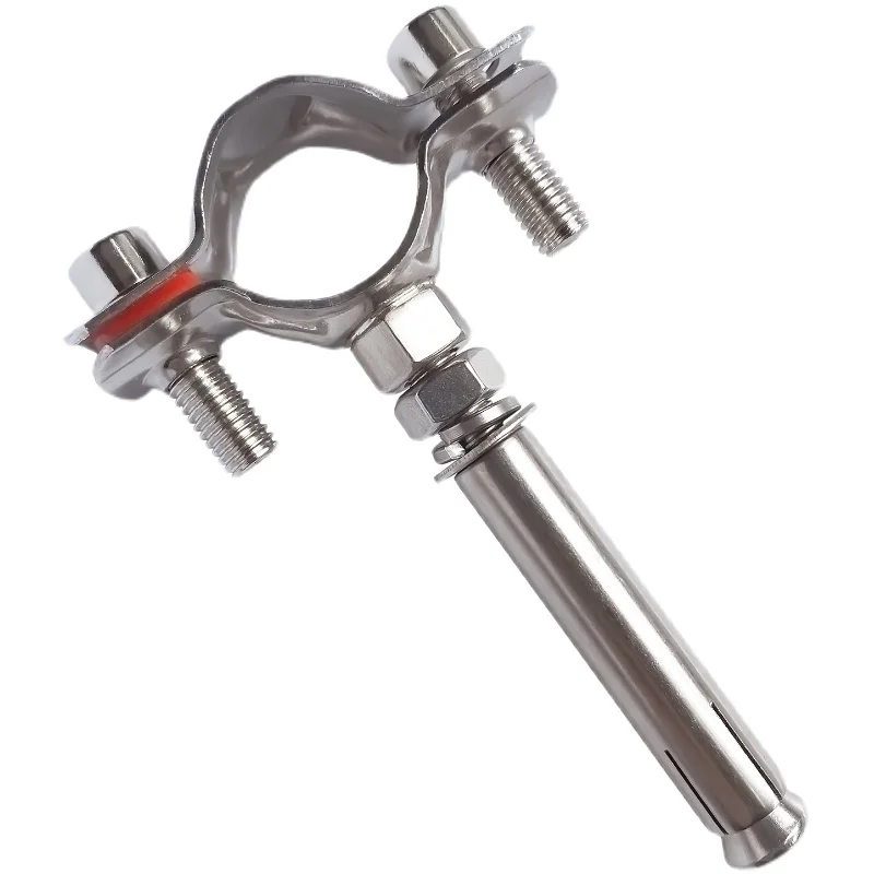 PipeHangerStainlessSteelNutHoopExpansionScrewSupportRoundHose
