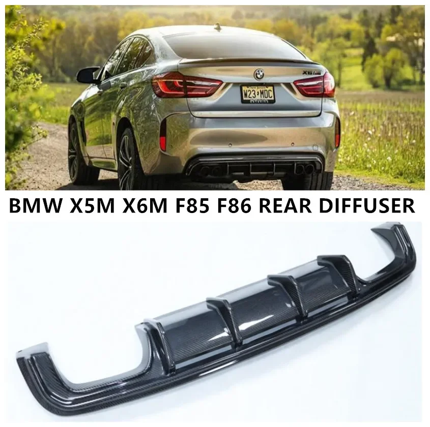 

Диффузор для заднего бампера из углеродного волокна для BMW X5M X6M F85 F86 2014 2015 2016 2017 2018