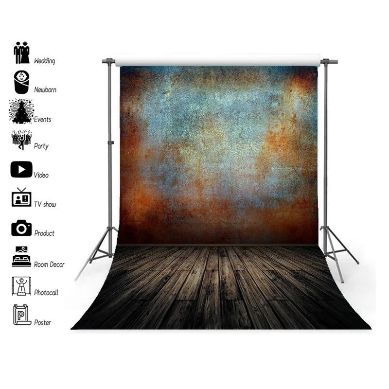 

SHENGYONGBAO Vintage Portrait Theme Photography Backdrops Props Texture Grunge Abstract Family Photo Studio Background SL-01