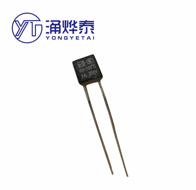 Thermal fuse sensor YYT 20PC RH 92 95 102 105 115 120 125 130 135 140 145 150 Degree Thermal Fuse RH Temperature Fuse 2A 250V Fan Motor Thermal