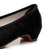 Women's Retro Pointed Toe Embroidered Slip-On Dress Pumps Low-Heeled Summer Spring Dance Shoes for Ladies 6