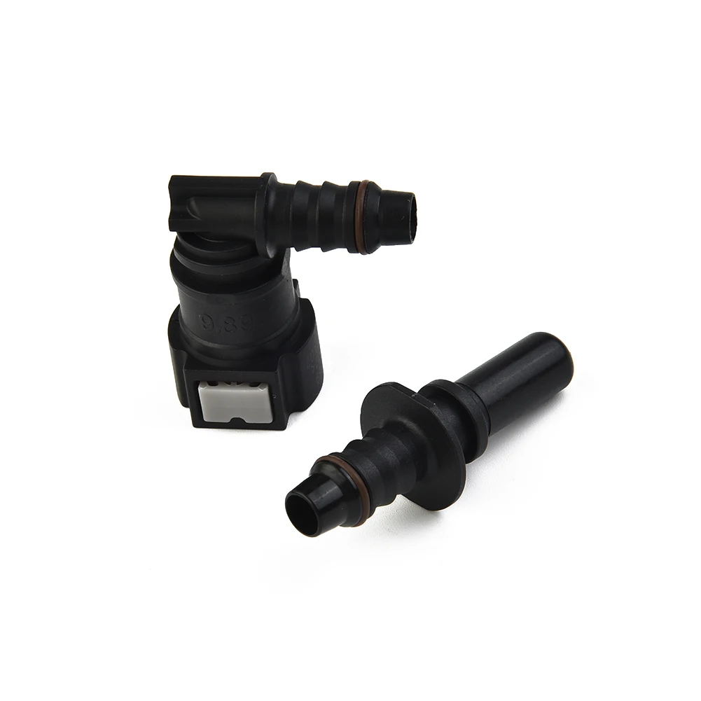 

Fuel Pipes Set Connector Car -40C-115C 500 KPa/5 Bar 90° Car Fuel Line Connector SET Coupler Elbow 9.89 ID8 Nylon Quick Release