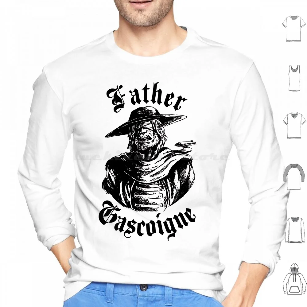 Bloodborne-Father Gascoigne Felpe Con Cappuccio Manica Lunga Padre Gascoigne Bloodborne Padre Gascoigne Bloodborne Gascoigne