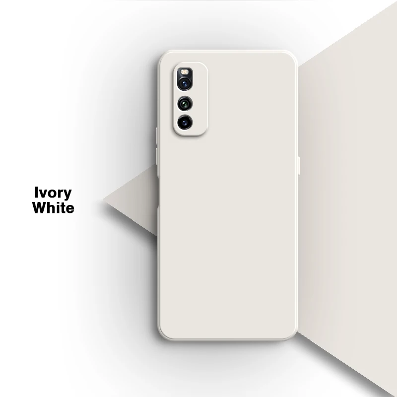 Liquid Silicone Soft Solid Color Phone Case - Original Shell Back Cover