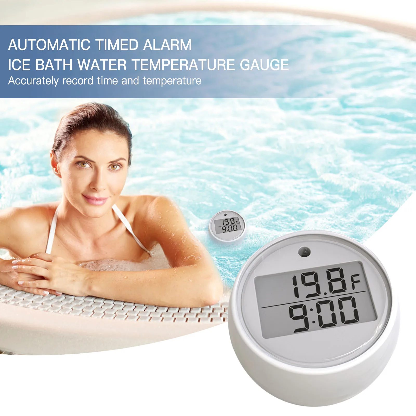 DigitalWaterThermometerBabyBathTemperatureGaugeLEDBathtubAlarm