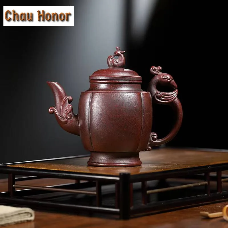 350ml Yixing High-capacity Tea Pot Purple Clay Filter Zisha Teapots Handmade Kettle Tea Ceremony Customized Gifts Authentic