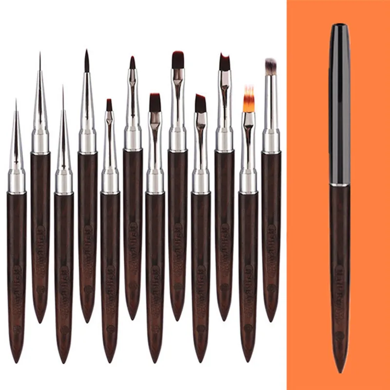 

1PC Nail Art Brushes Set Nail Liner Brush Nail Painting Pen Acrylic UV Gel Brushes Crystal Manicure Tool Nail Brush