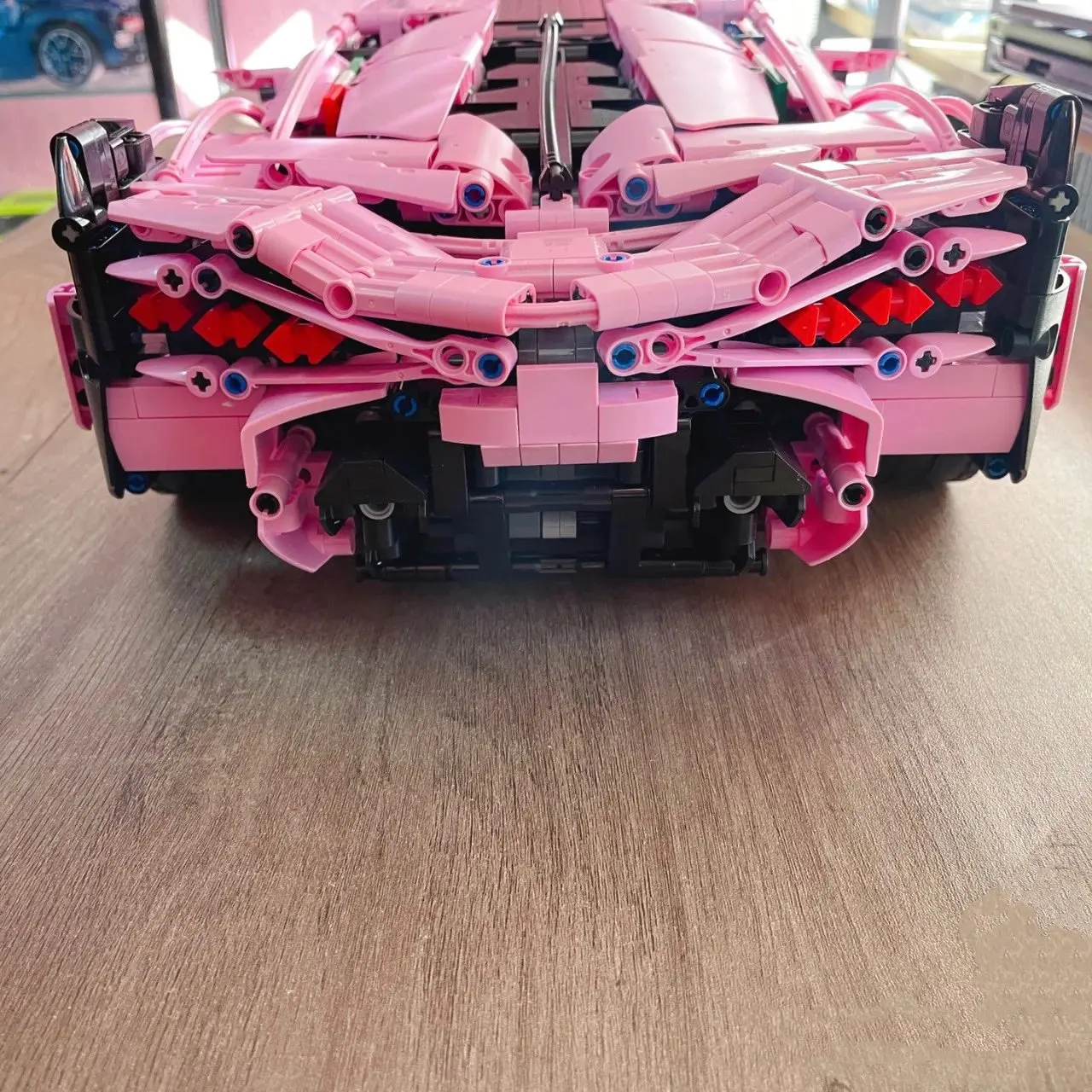 1280pcs Technical Racing Car Pink Lamborghinied Speed Sports Car Building Blocks Assemble Model Vehicle Toys For kids gifts