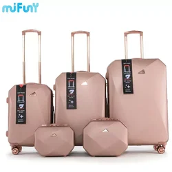 Mifuny Rolling Luggage ABS Trolley Case Universal Wheeled Travel Box Commercial Registration Lagre Capacity Code case Makeup Box
