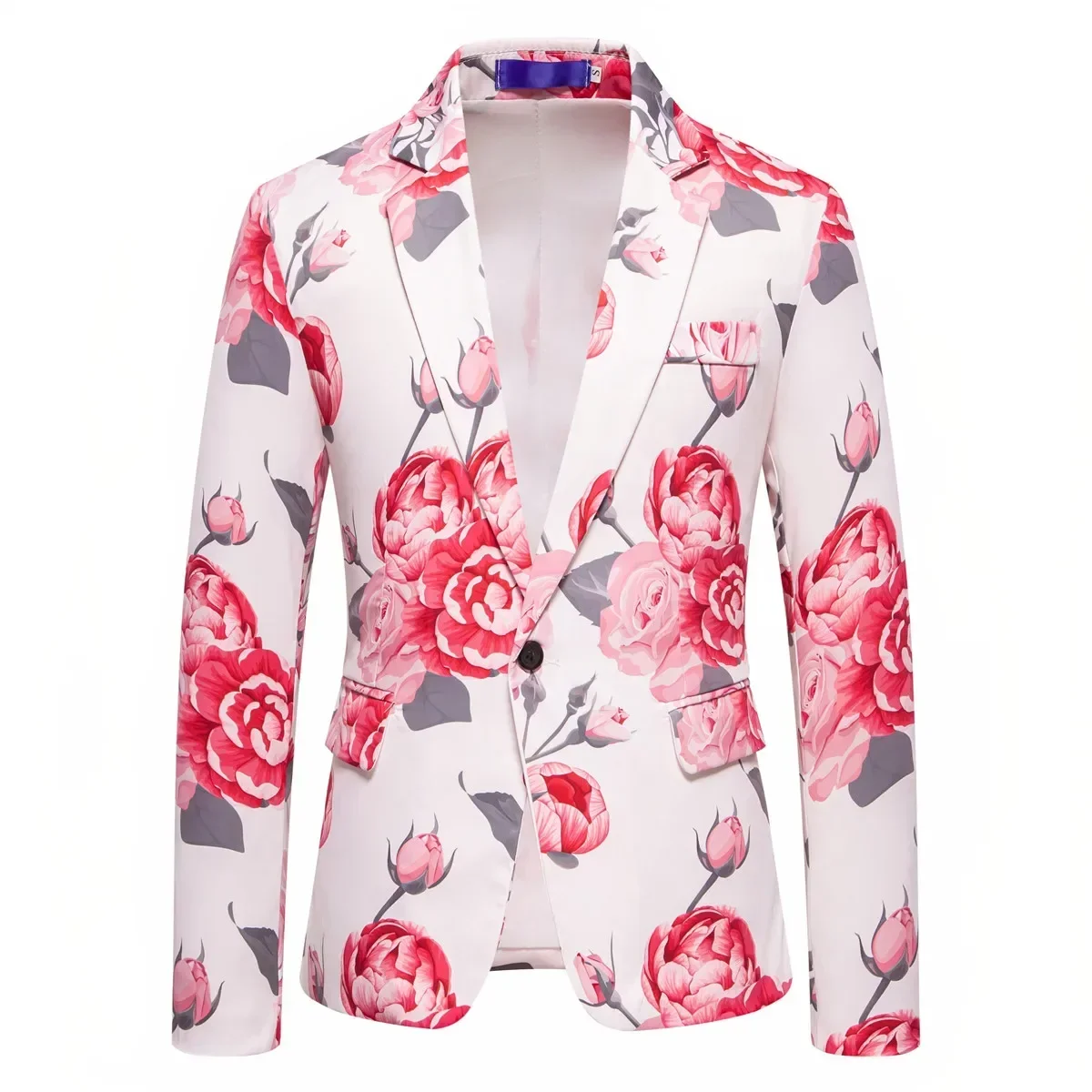 Men Suit Jacket Floral Art Business Casual Blazer men suit jacket