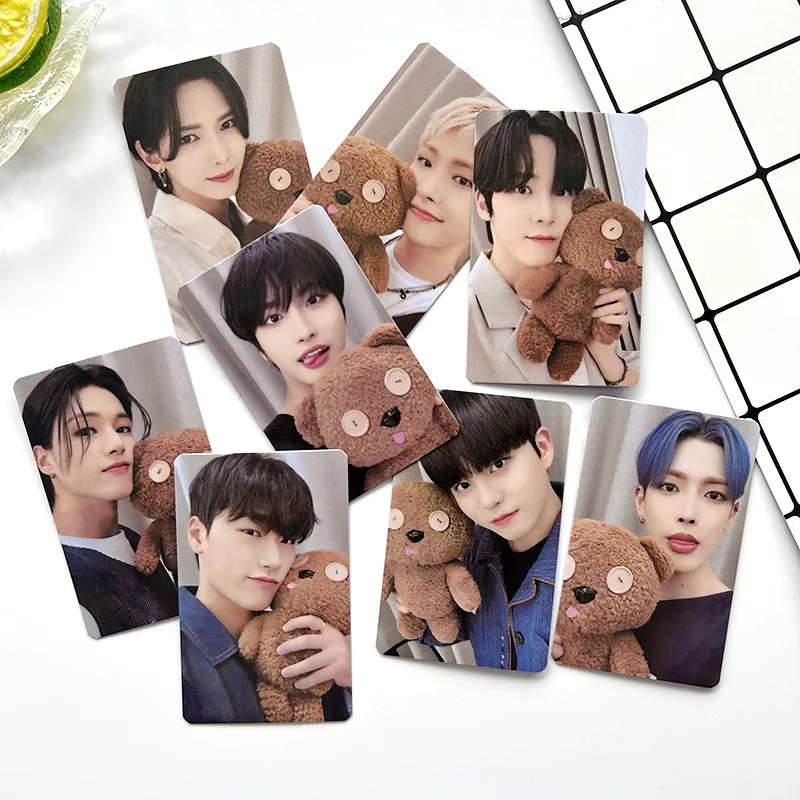 KPOP ATEEZ WM Lomo cards Lucky Card Bouncy LOMO Card HD Collectible Gift Photo K-pop Celebration Album Postcard 8pcs/set