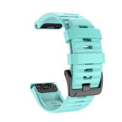 Genuine Leather QuickFit Watchband - 22/26mm Premium Strap - QuickFit 26mm (Teal)