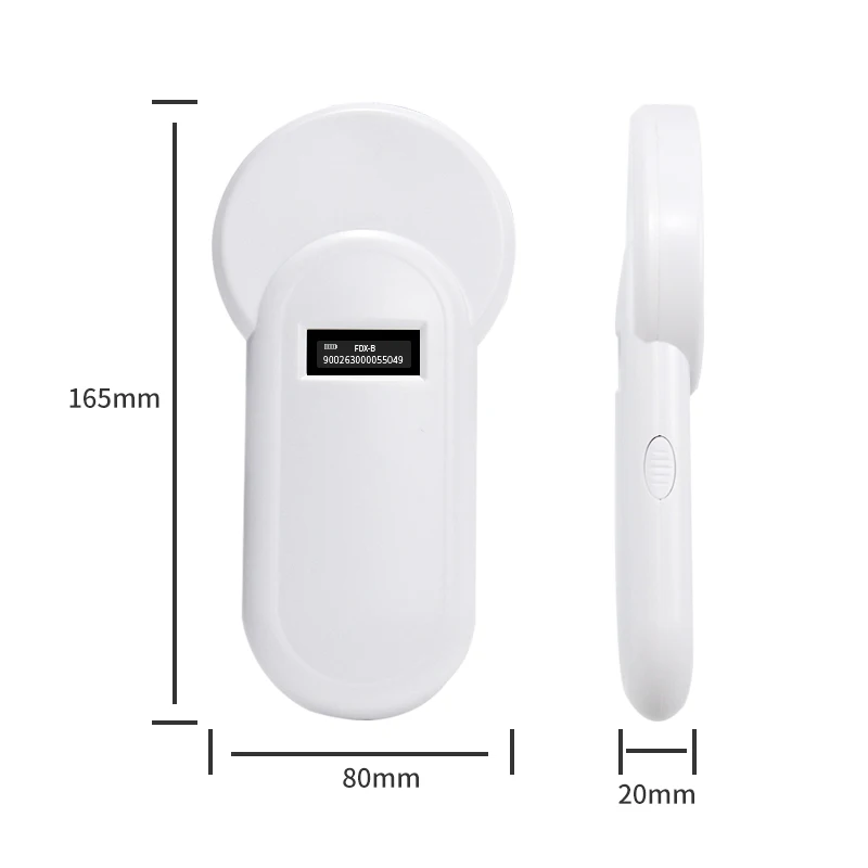 

OLED Display FDX-B ISO11784/85 Animal Microchip Reader 134.2KHz Pet Chip Scanner Reader for Dog and Cats