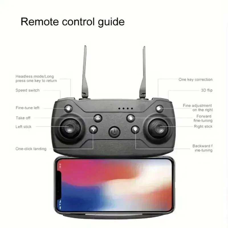 New E88pro RC Drone 4K Professional with 1080P Wide Angle HD Camera Foldable Helicopter WiFi FPV Height Hold Gift Toy