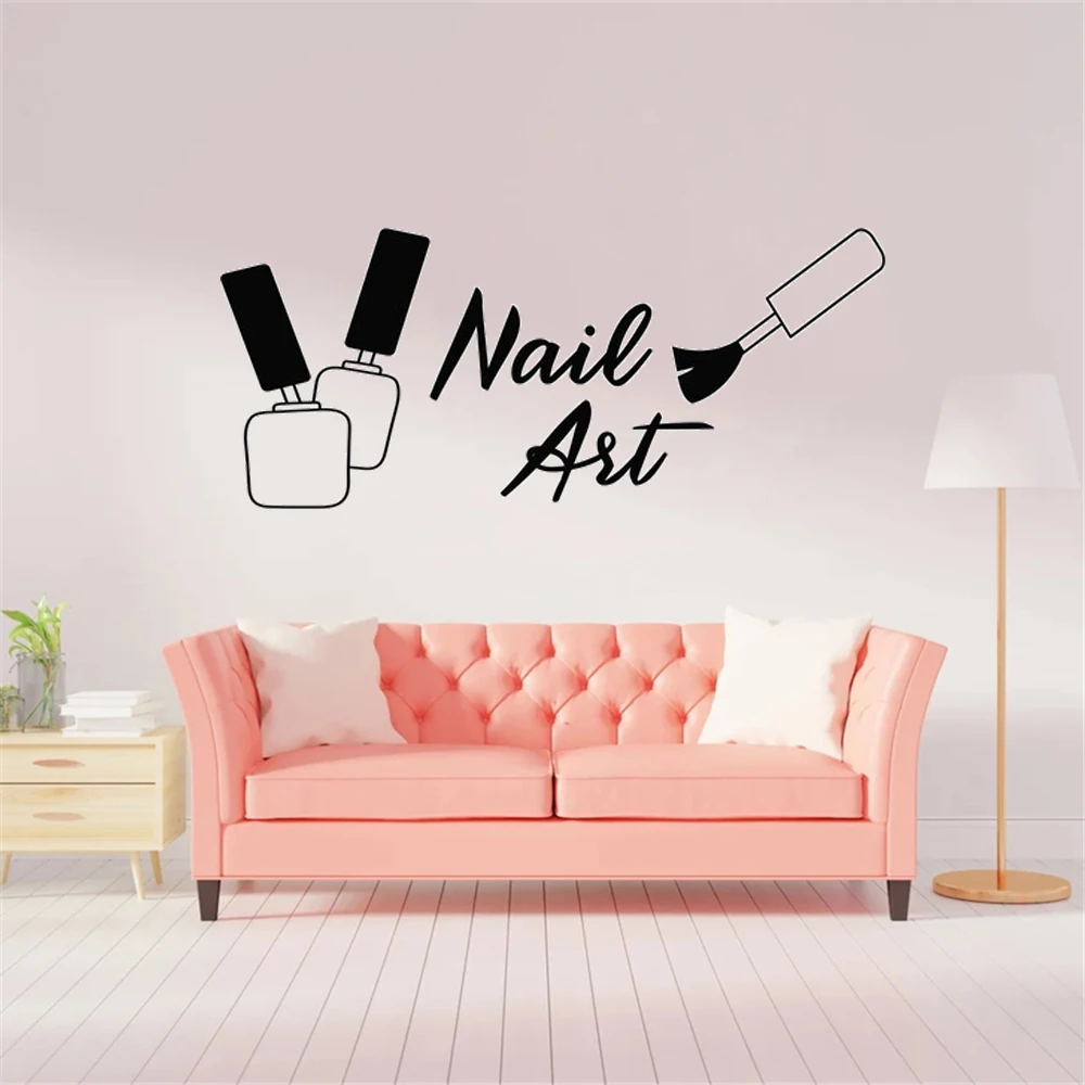 Buy Beauty Wall Decor Custom Salon Manicure Hair Nails Eye Lashes Decal  Women Girl Room Gifts Her Vinyl Wall Art Decals Kids Stickers 952ER Online  in India - Etsy