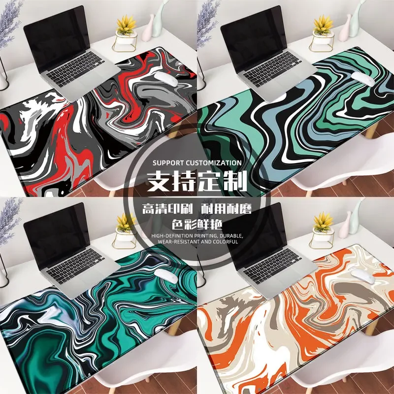 키보드 패드 카펫 스트라타 매트, 컴퓨터 사무실 맞춤형 대리석 패드, 노트북 게이머 소프트 대형 액체 마우스