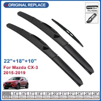 For Mazda CX-3 2015 2016 2017 2018 2019 CX3 CX 3 DK Accessories Car Front Windscreen Wiper Blades Brushes Cutter U Type J Hook 1