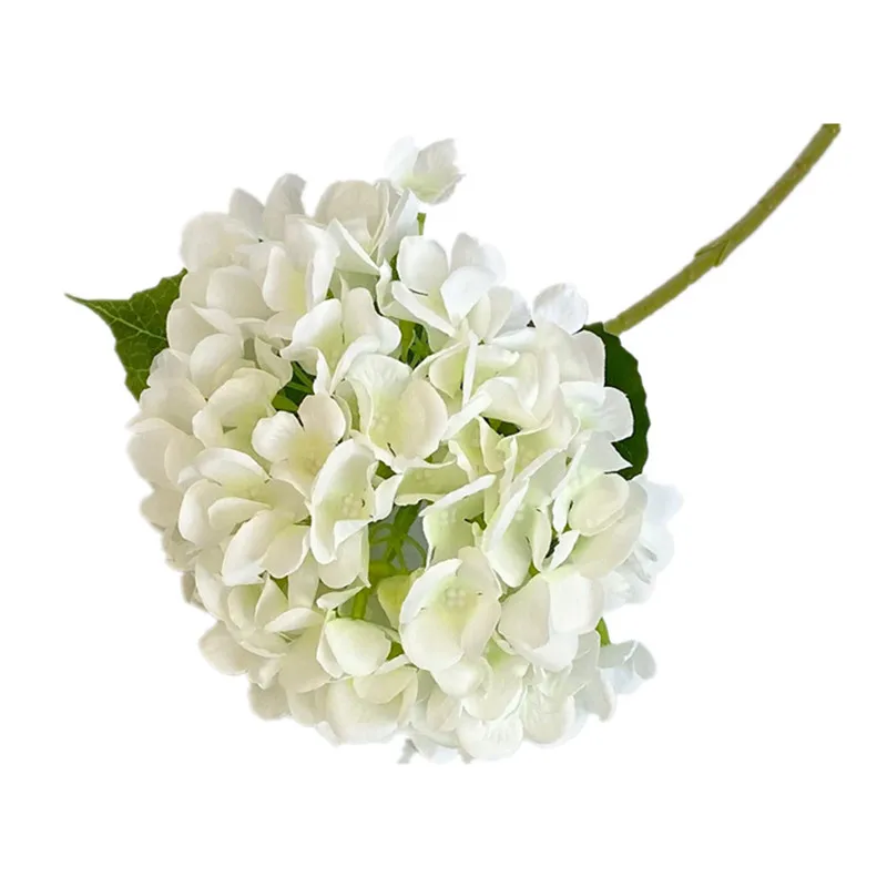 

18CM Dia Artificial Flower Snow Butterfly Hydrangea Bouquet For Home Wedding Party Table Centerpieces DIY Decoration 100 Pcs