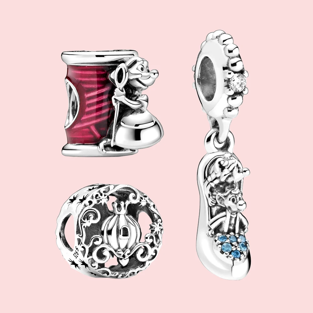 Charm Colgante Zapato De Cristal De Cenicienta Con Ratones De Disney Pandora  799192C01 