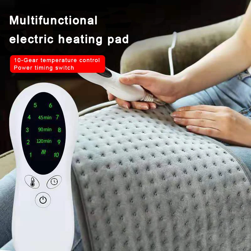 Microplush Electric Therapy Heating Pad 10 Level Electric Blanket For