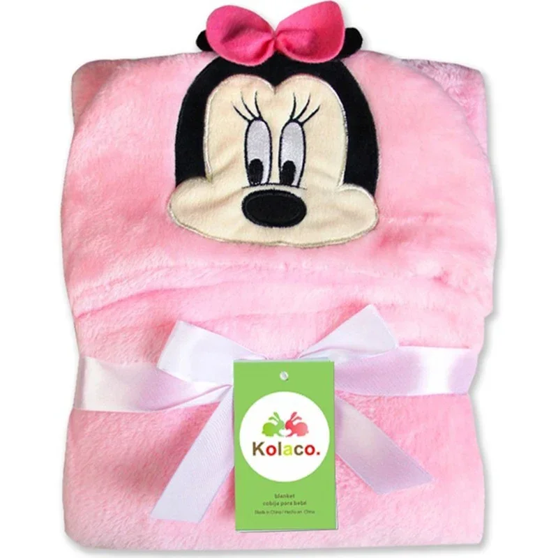 Anime Baby Bathrobe Bath Blankets Cute Hello Kitty Stitch Minnie Mouse Cartoon Shape Child Kids Hooded Cloak