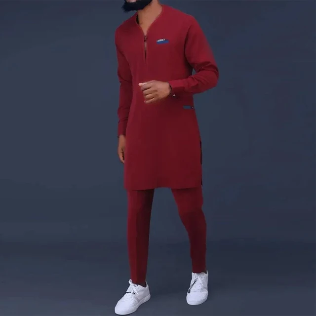 Ahmed Long Sleeved Kaftan Outfit - Image 2