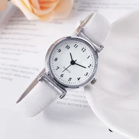 Fashion Small Dial Women's Watch Casual Leather Band Ladies Quartz Wristwatches 3
