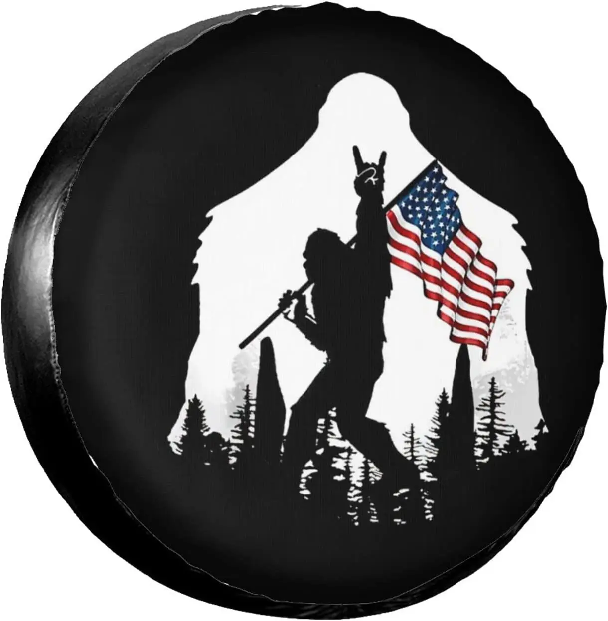 

Bigfoot Spare Tire Cover Weatherproof Wheel Cover Universal Fit for Jeep, Rv, Trailer, SUV, and Many Vehicle 15 Inch