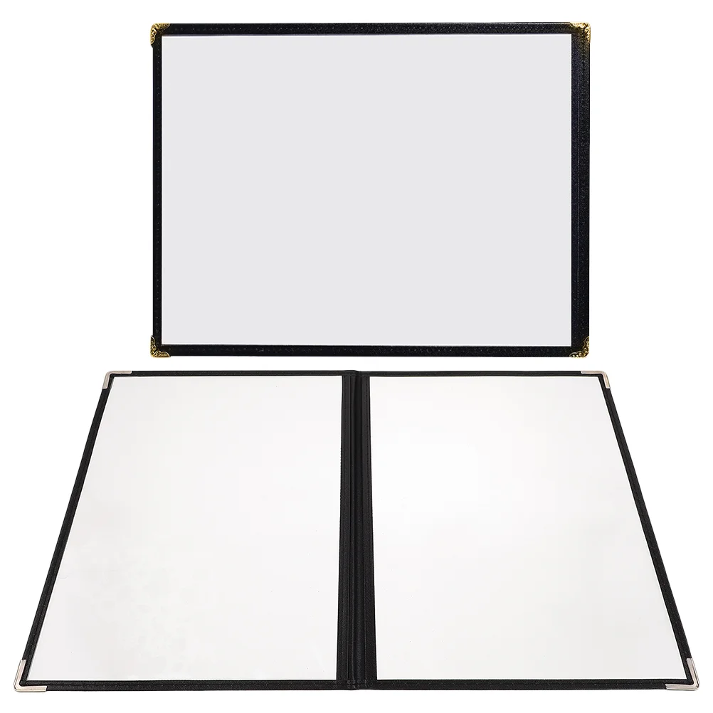 

Clear Binder Cover Restaurant Menu Binder Daily Use Restaurant Loose-leaf Folder