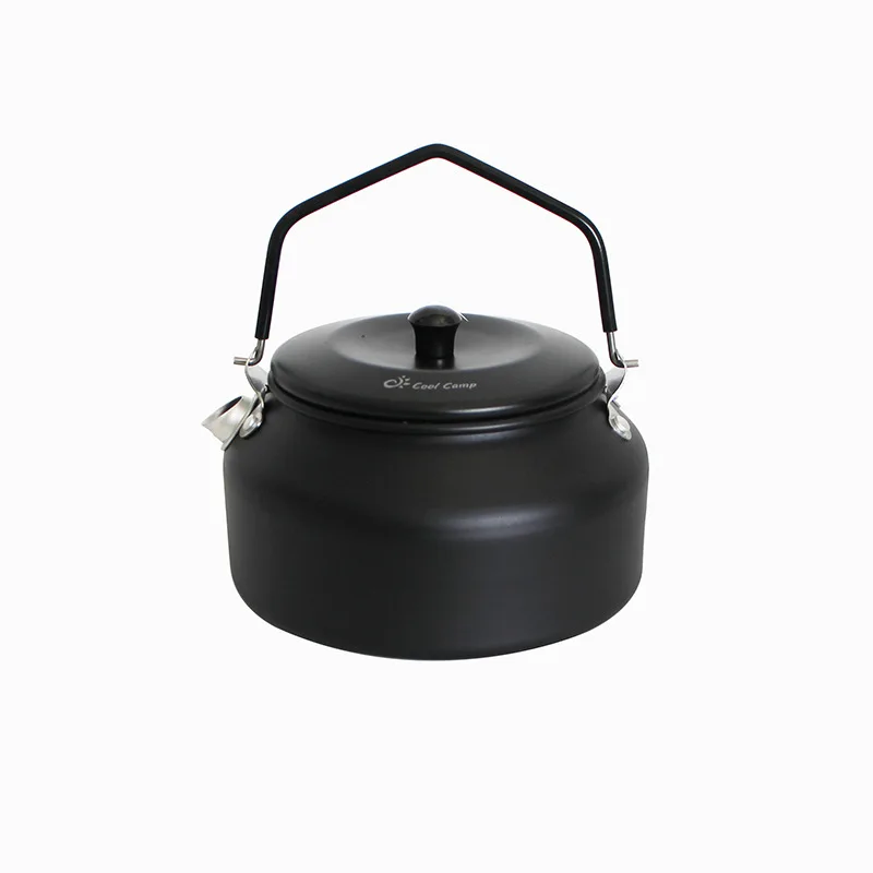 

Outdoor camping climbing boiling water kettle portable picnic boiling water making tea pot 900ml aluminum alloy coffee pot