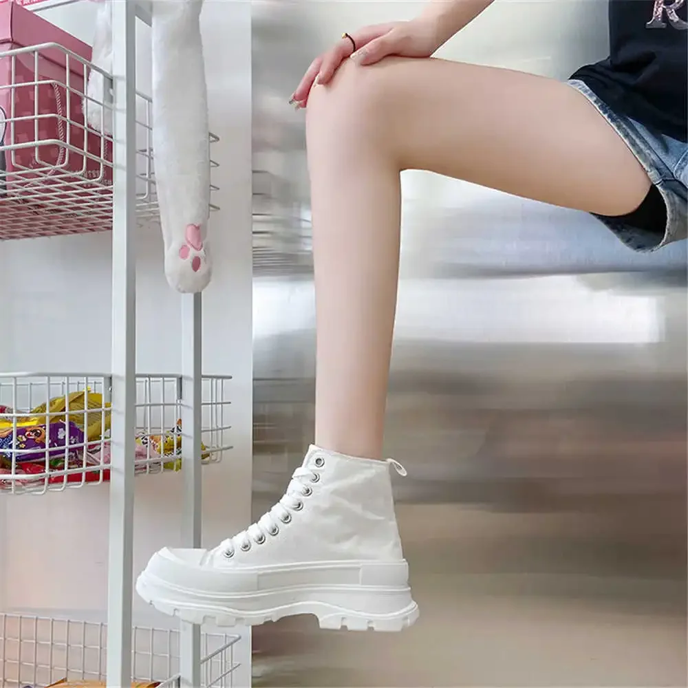 Stivale Bianco Flatform Antiscivolo Scarpe Estive Da Donna Hi Top Sneakers Donna Sport Vestibilità Popolare Top Comfort Tempo Libero Unico