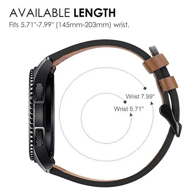 Premium Leather Watchband - Sport Strap and Bracelet Correa