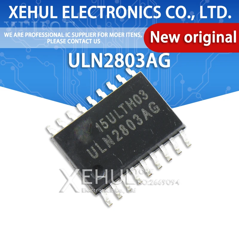 10-20-50-100PCS-SMD-ULN2803AG-Darlington-transistor-SOP-18-wide-body ...