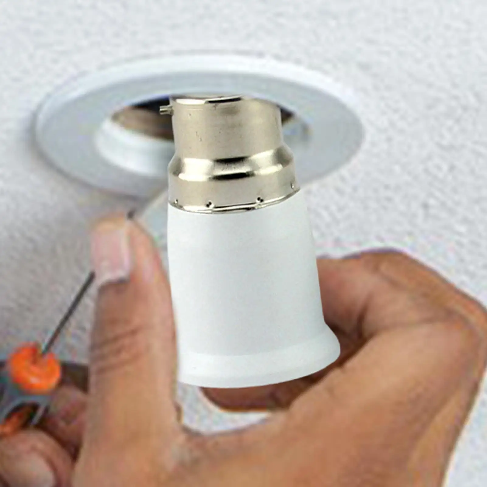 1PCS Lamp Sockets Converter B22 To E27 LED Bulb Converter Lamp Base Holder Screw Light Socket Adapter Anti-burning Bulb Holder