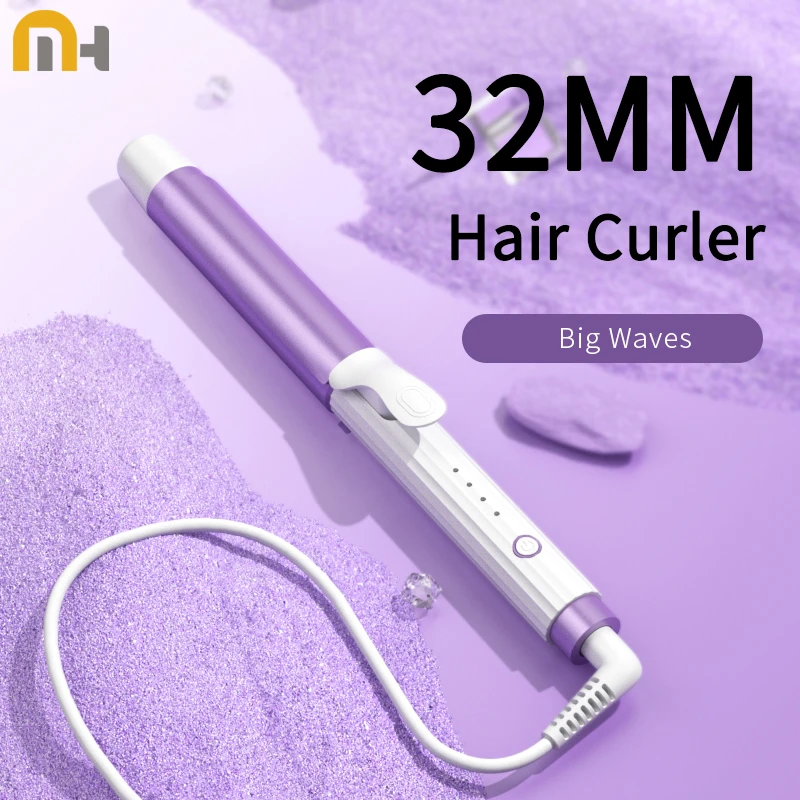 Hair Curler Large Volume Does Not Hurt The Hair Perm Negative Ion 32mm Bangs Lasting Syling Electric Curling Iron air bangs curling tube plastic curling iron self adhesive magic volume middle point bangs curling hair style tool