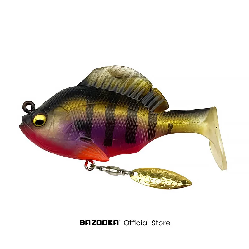 Bazooka Swimbait Angeln Weicher Köder VIB Jig Sinking Spinnerbait Blei T Schwanz Shad Löffel Wobbler Silikon Für Hecht Bass Winter Köder – Detail 13