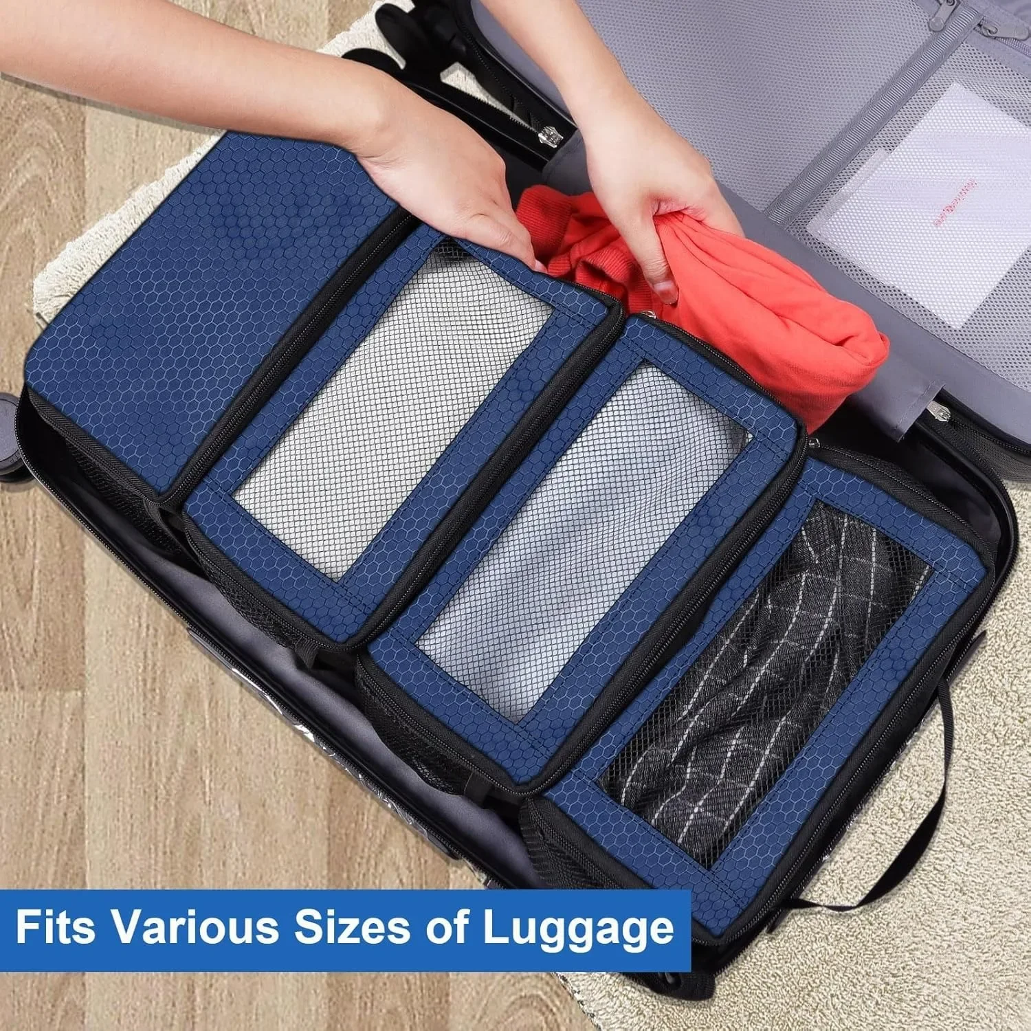Description Picture 4 of itemFoldable Large-capacity Business Trip Multi-functional Clothing Storage Bag Wardrobe Hanging Clothes Multi-layer Storage Bag